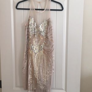 Bebe sequined cocktail dress